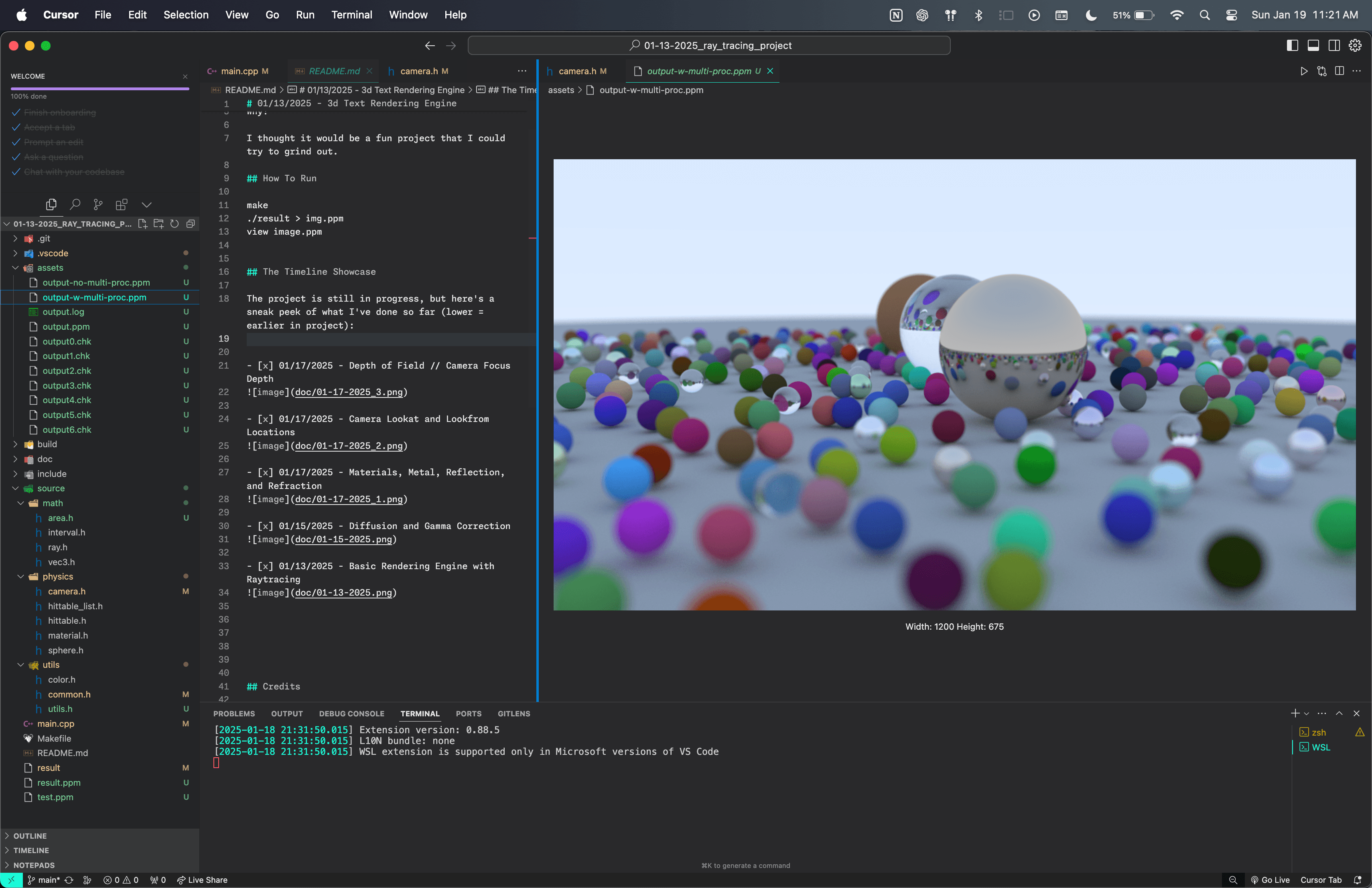 Raytracer rendered spheres